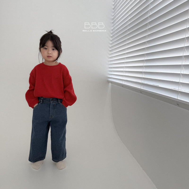 Bella Bambina - Korean Children Fashion - #childrensboutique - B Waffle Sweatshirt - 12