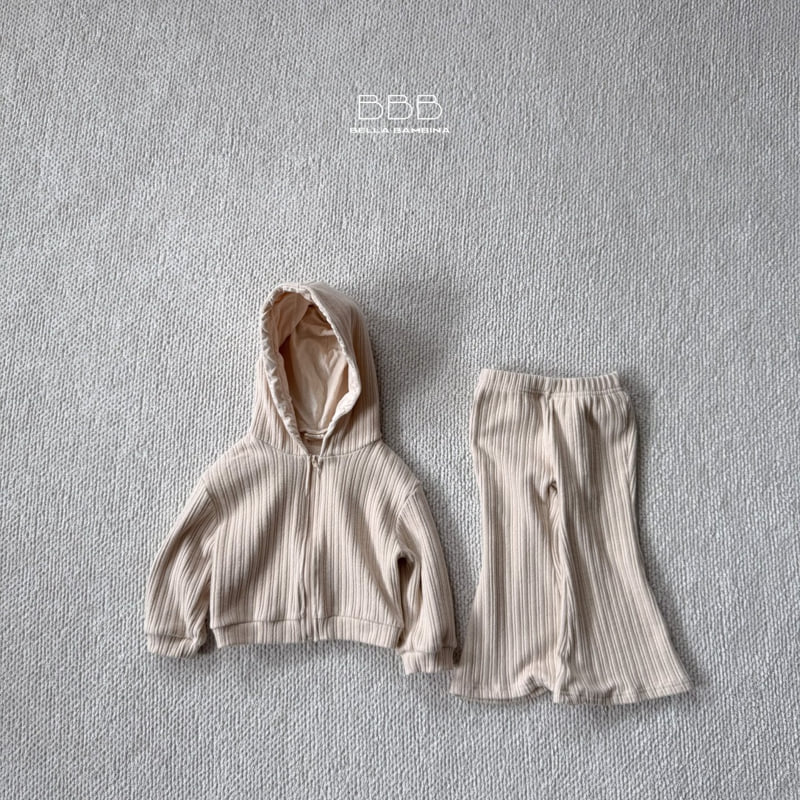 Bella Bambina - Korean Children Fashion - #designkidswear - Needs Hoodie Zip-Up Set - 2