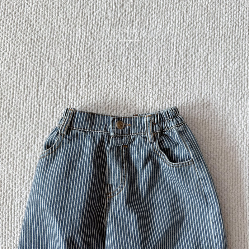 Stripe Denim Pants by Bella Bambina for Child - view 3