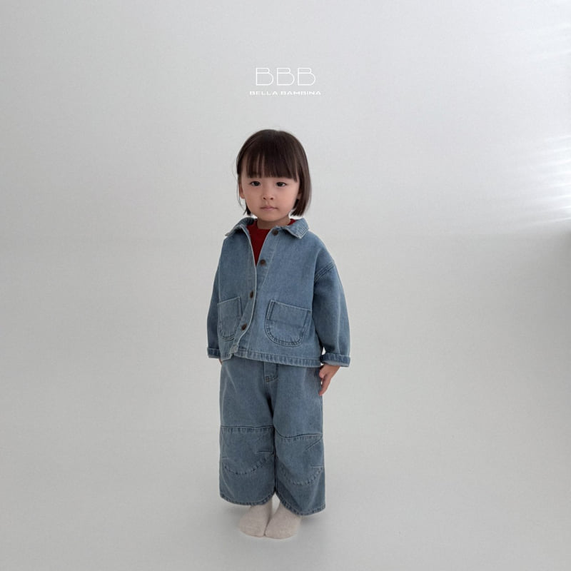 Bella Bambina - Korean Children Fashion - #kidsshorts - Loose Denim Pants - 7