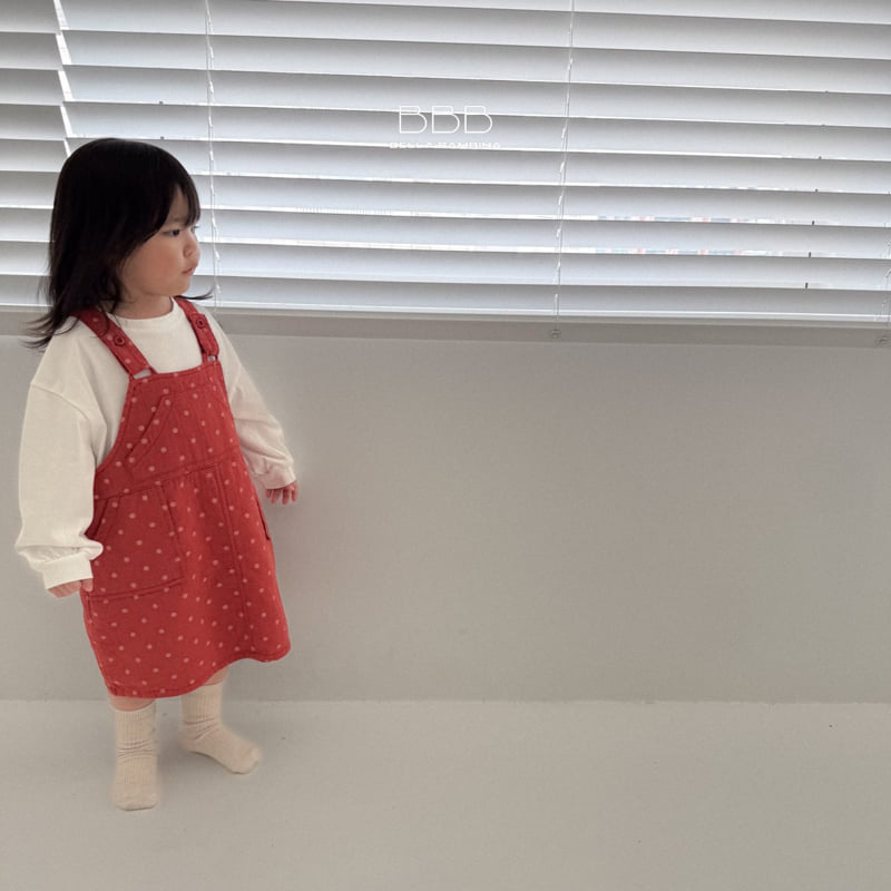 Bella Bambina - Korean Children Fashion - #kidsstore - Dot Suspender One-piece - 12