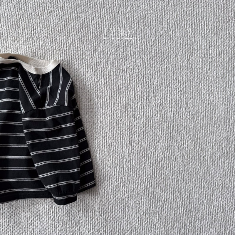 Bella Bambina - Korean Children Fashion - #magicofchildhood - Note Stripe Boxy Tee - 7