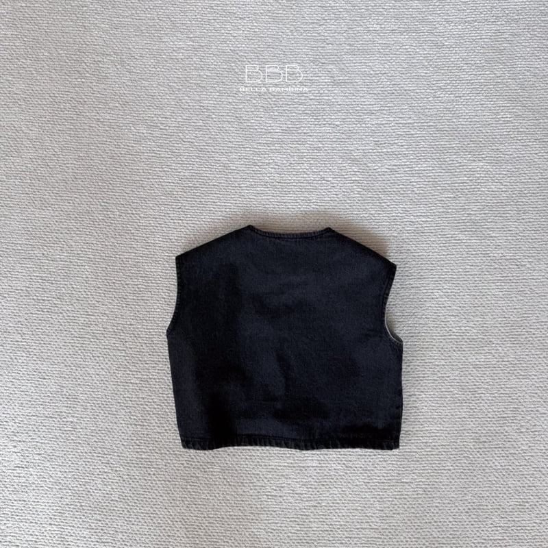 Square Black Denim Vest by Bella Bambina for Child - view 4