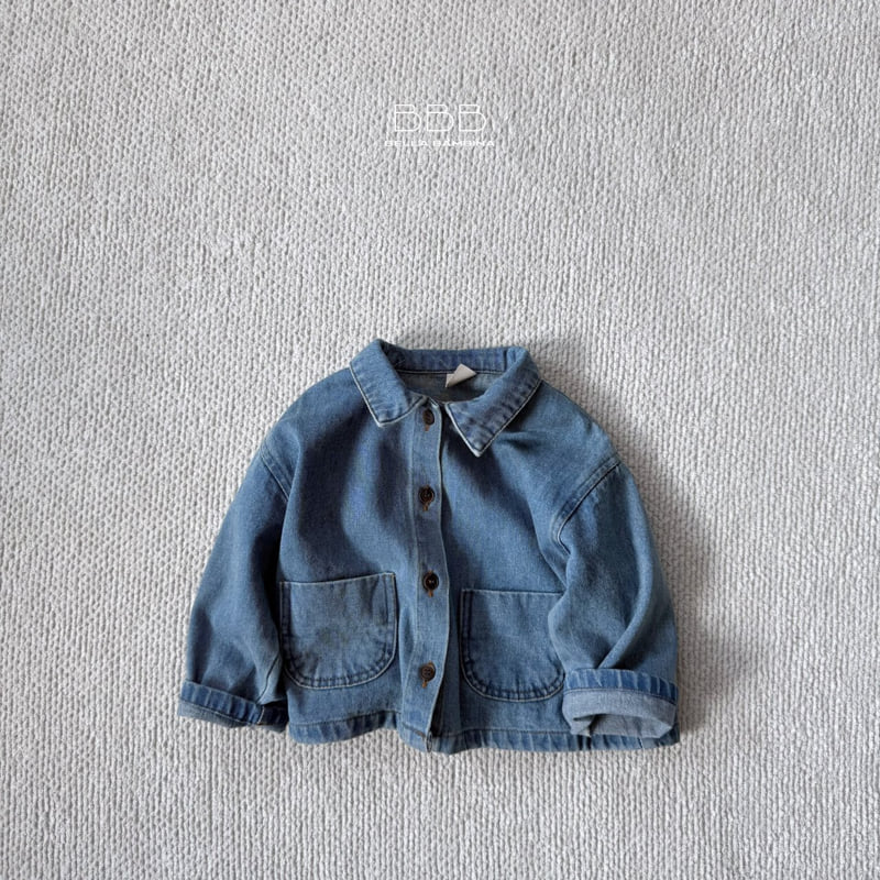 Bella Bambina - Korean Children Fashion - #magicofchildhood - Half Denim Jacket