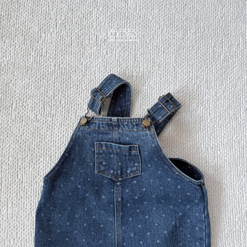 Round Denim Suspender Pants by Bella Bambina for Child - view 3