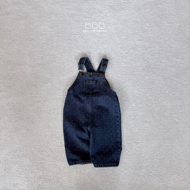 Round Denim Suspender Pants by Bella Bambina for Child - view 4