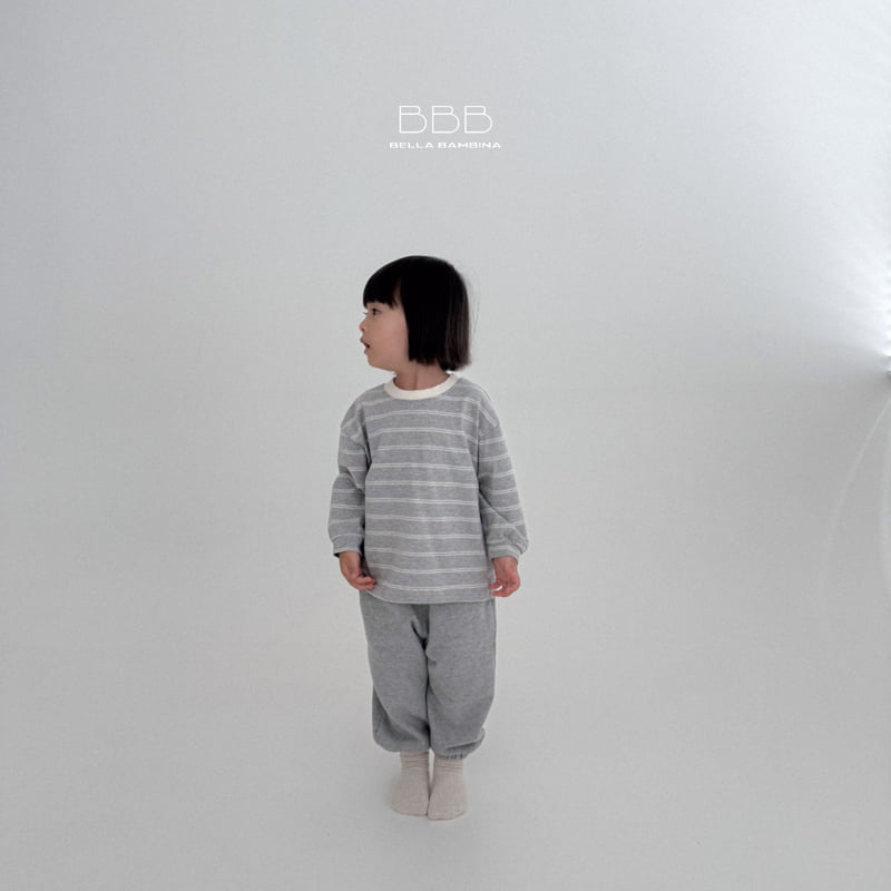 Bella Bambina - Korean Children Fashion - #prettylittlegirls - Note Stripe Boxy Tee - 9