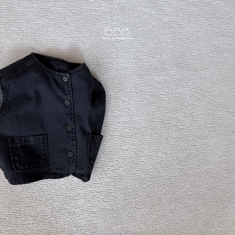Square Black Denim Vest by Bella Bambina for Child - view 6