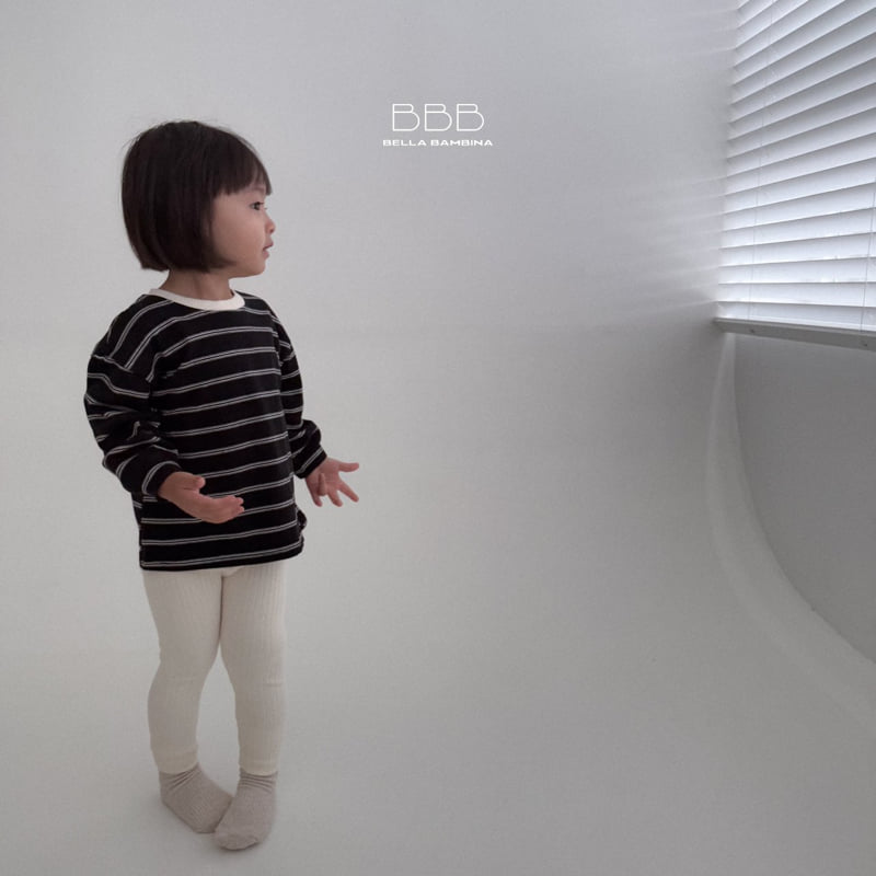 Bella Bambina - Korean Children Fashion - #stylishchildhood - Note Stripe Boxy Tee - 12