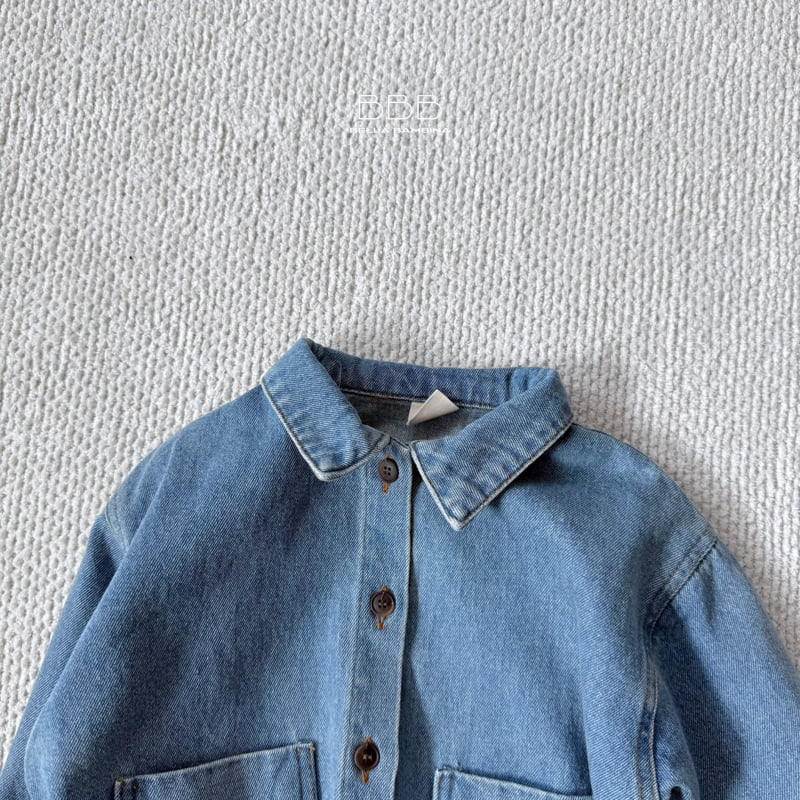 Bella Bambina - Korean Children Fashion - #stylishchildhood - Half Denim Jacket - 6