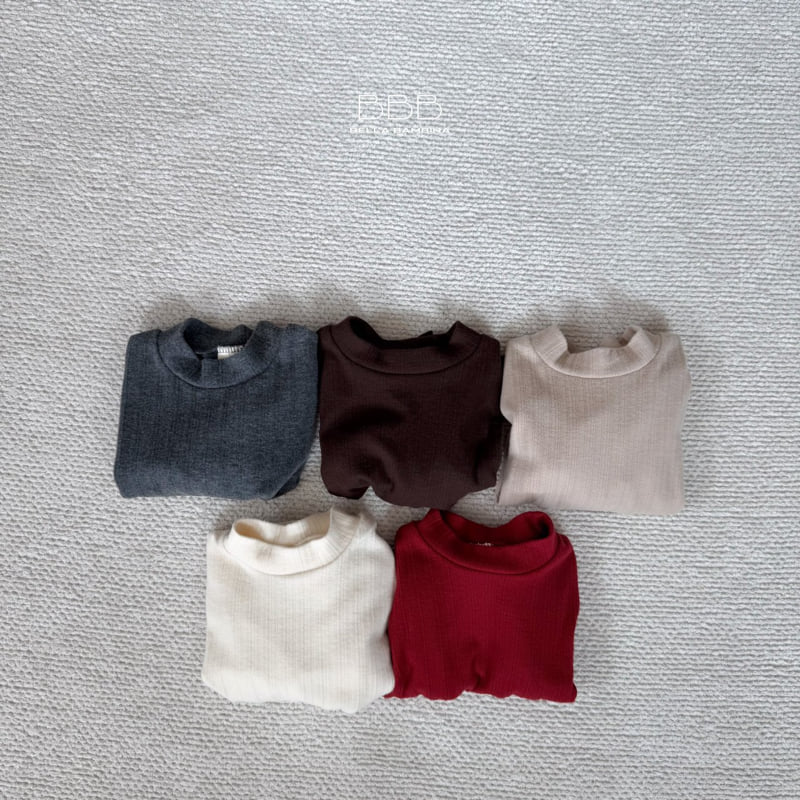 Bella Bambina - Korean Children Fashion - #todddlerfashion - Half Turtleneck Tee - 2