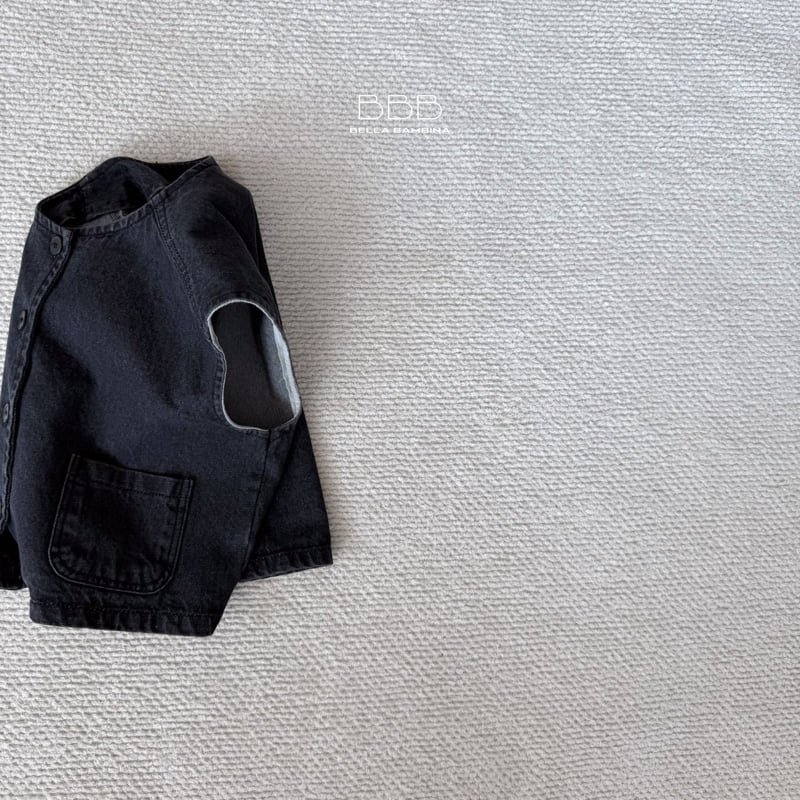 Square Black Denim Vest by Bella Bambina for Child - view 7
