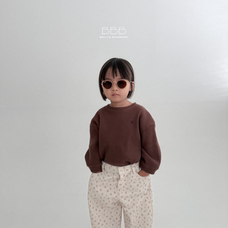 Bella Bambina - Korean Children Fashion - #toddlerclothing - B Waffle Sweatshirt - 9
