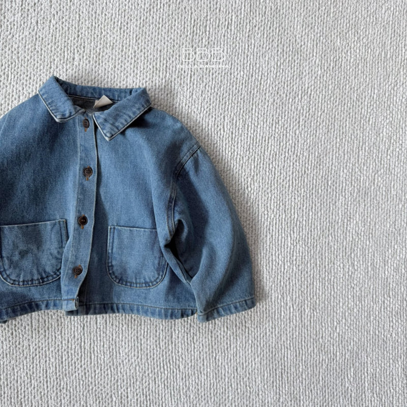 Bella Bambina - Korean Children Fashion - #toddlerclothing - Half Denim Jacket - 5
