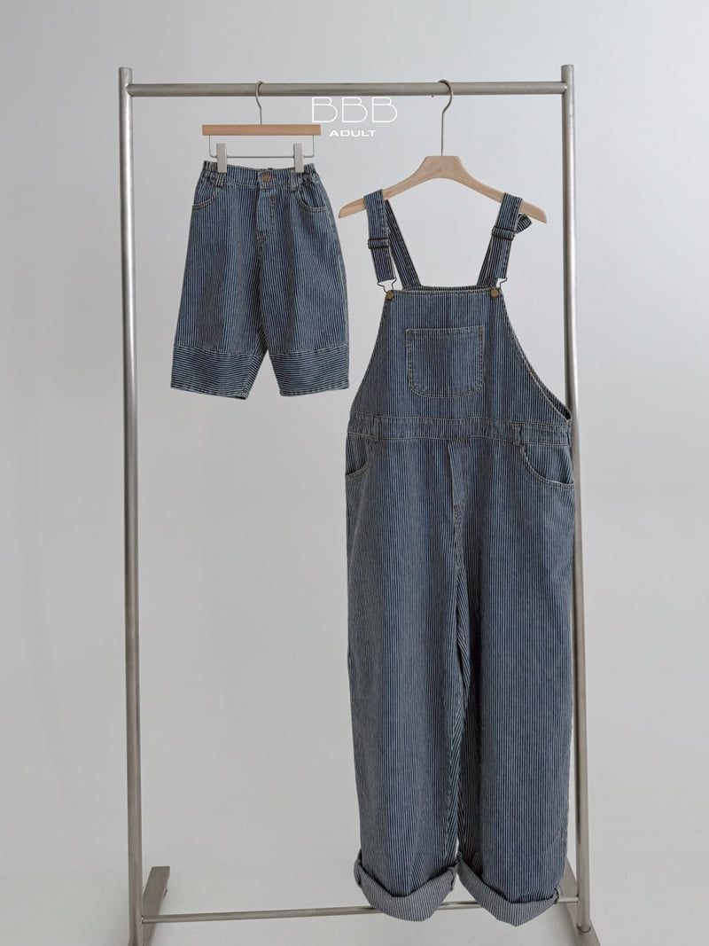 Bella Bambina - Korean Women Fashion - #momslook - Stripe Suspender Pants (Adult)