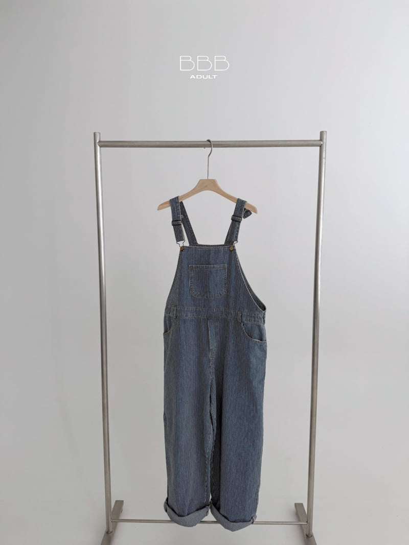 Bella Bambina - Korean Women Fashion - #momslook - Stripe Suspender Pants (Adult) - 3