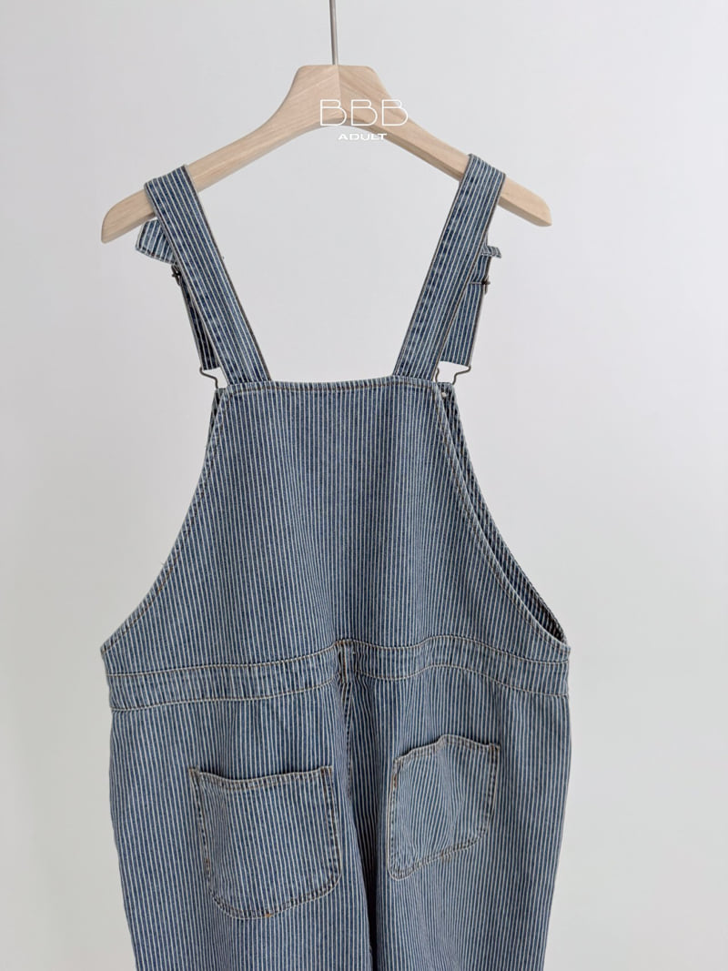 Bella Bambina - Korean Women Fashion - #momslook - Stripe Suspender Pants (Adult) - 7