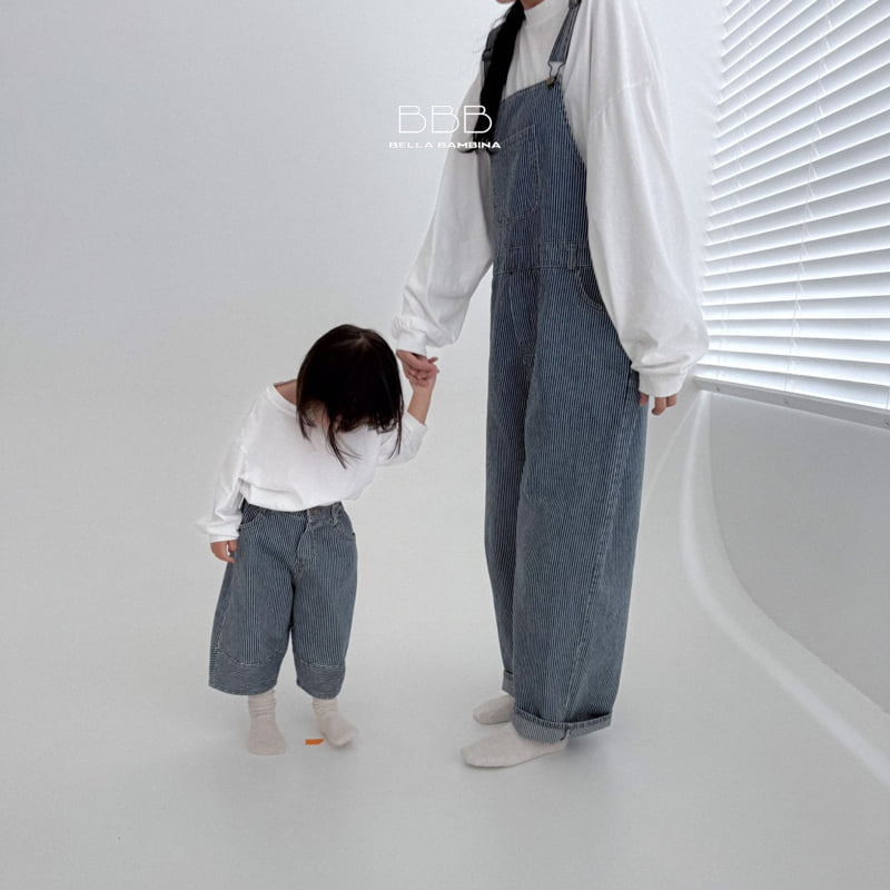 Bella Bambina - Korean Women Fashion - #womensfashion - Stripe Suspender Pants (Adult) - 10