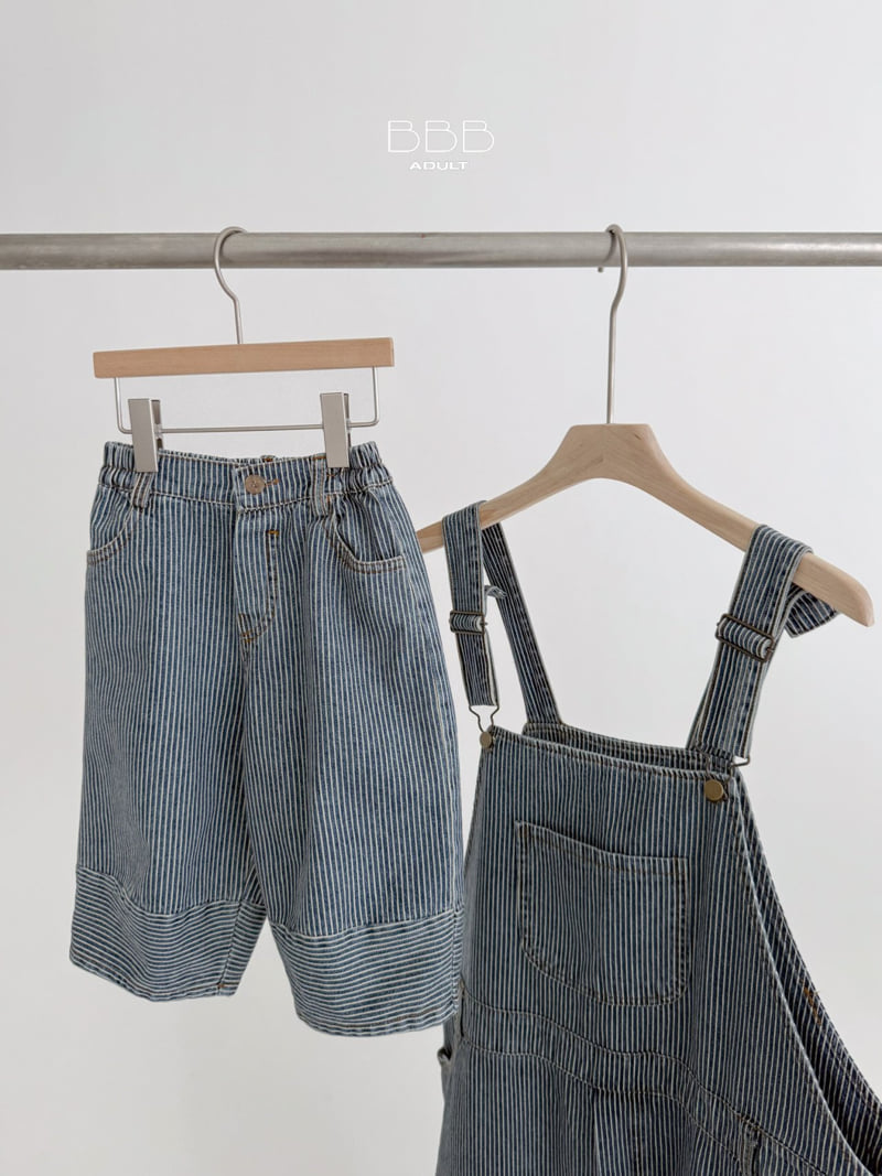 Bella Bambina - Korean Women Fashion - #womensfashion - Stripe Suspender Pants (Adult) - 2