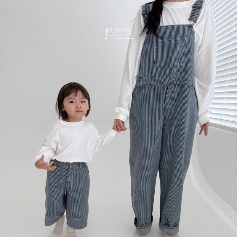 Bella Bambina - Korean Women Fashion - #womensfashion - Stripe Suspender Pants (Adult) - 8