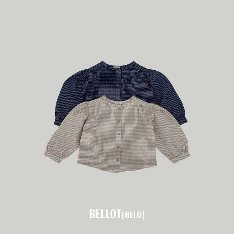 Bellot - Korean Children Fashion - #Kfashion4kids - Milk Check Blouse