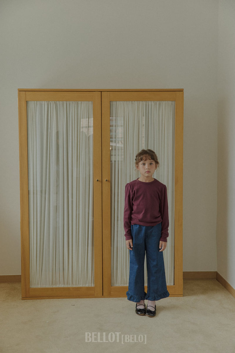 Bellot - Korean Children Fashion - #Kfashion4kids - Frill Denim Pants - 9