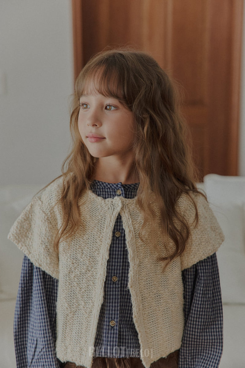 Bellot - Korean Children Fashion - #designkidswear - Milk Check Blouse - 11