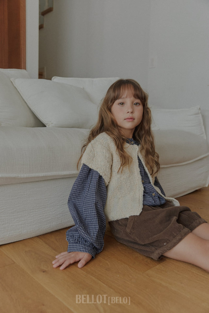 Bellot - Korean Children Fashion - #discoveringself - Milk Check Blouse - 12