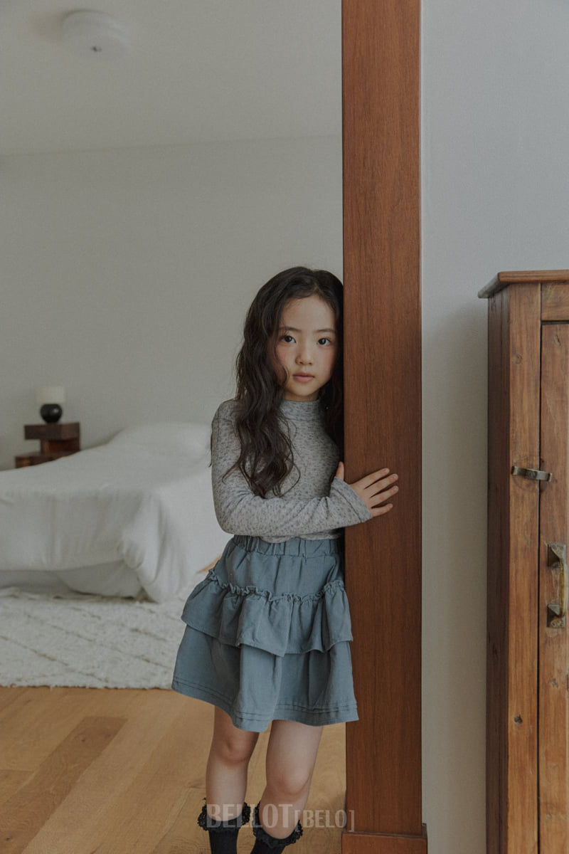 Bellot - Korean Children Fashion - #kidsstore - Jasmine Turtleneck Tee - 3