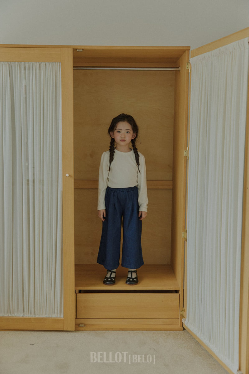 Bellot - Korean Children Fashion - #kidzfashiontrend - Slub Denim Pants - 3