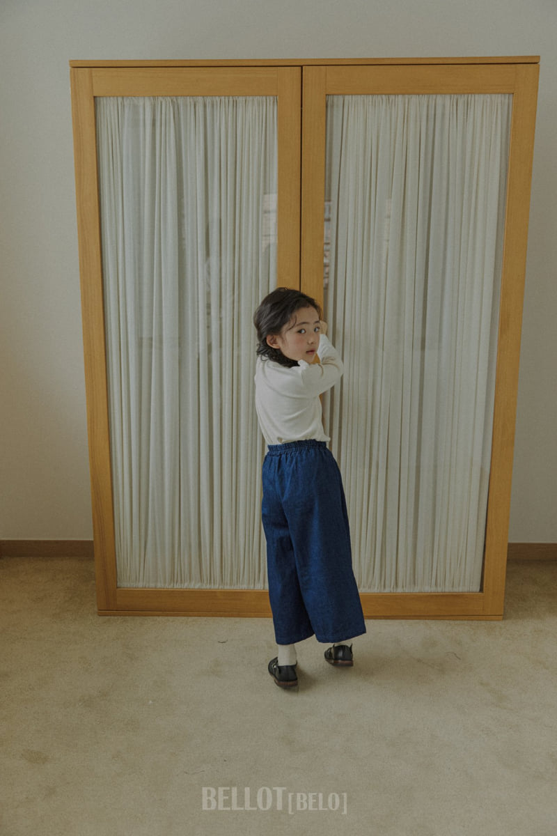 Bellot - Korean Children Fashion - #littlefashionista - Slub Denim Pants - 5