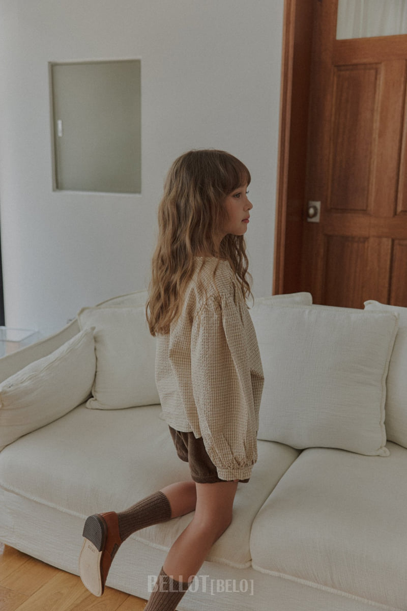 Bellot - Korean Children Fashion - #magicofchildhood - Milk Check Blouse - 3