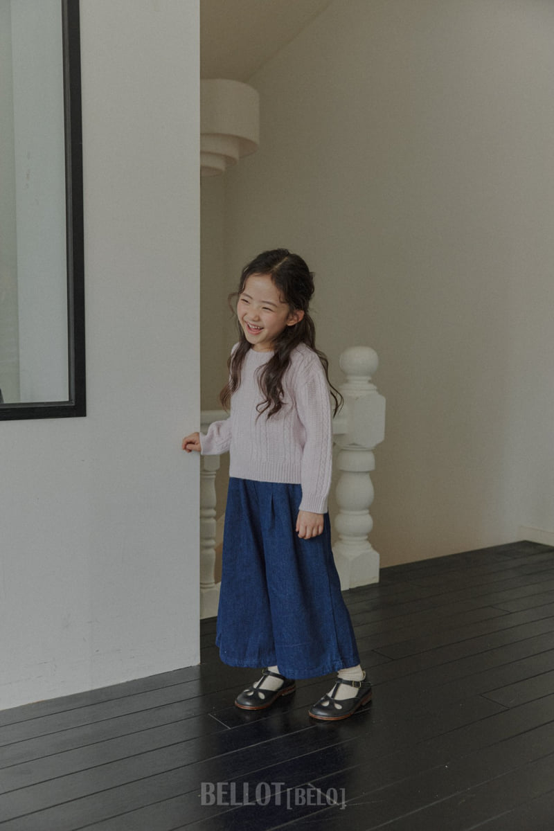 Bellot - Korean Children Fashion - #prettylittlegirls - Slub Denim Pants - 8
