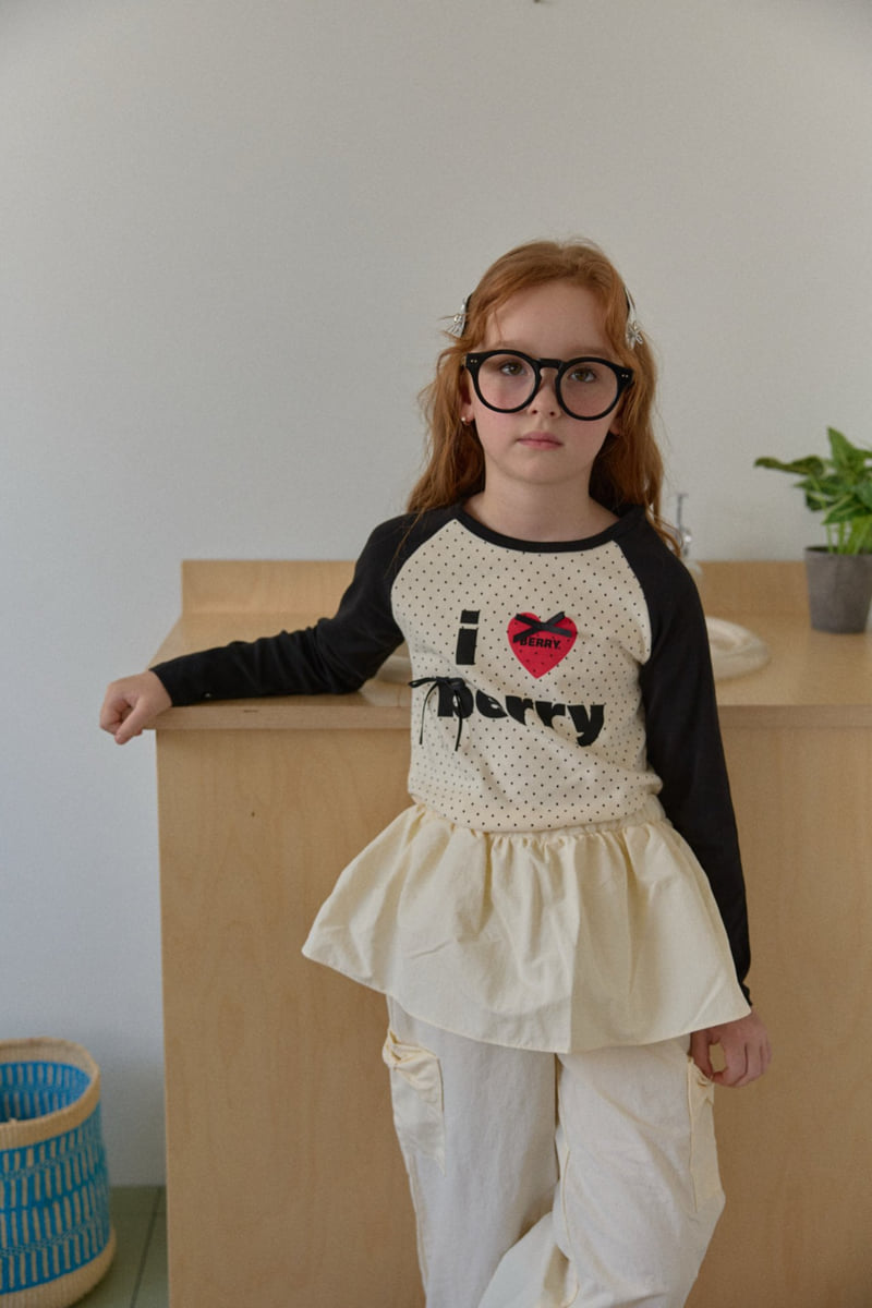 Berry Berry - Korean Children Fashion - #Kfashion4kids - I Love Raglan Tee - 3