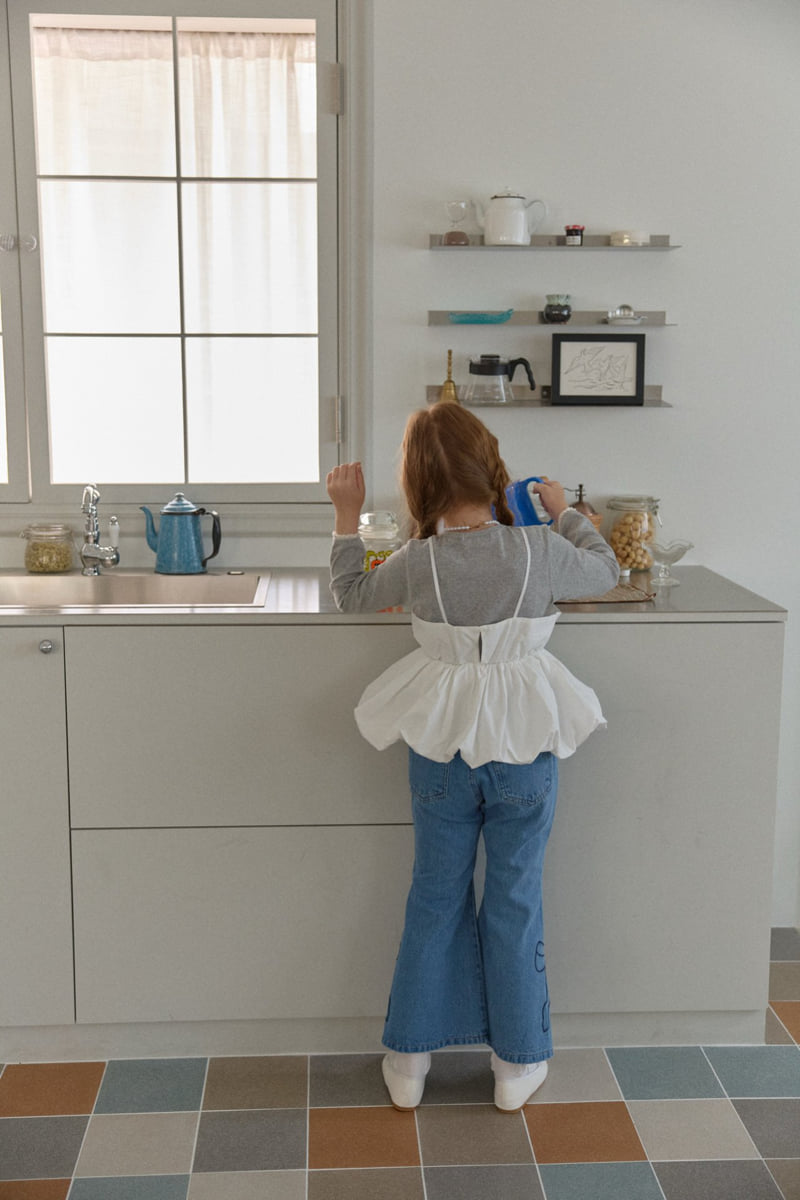 Berry Berry - Korean Children Fashion - #childofig - Myu Myu Denim Pants - 4