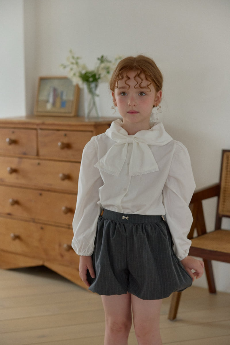 Berry Berry - Korean Children Fashion - #designkidswear - Tie Blouse