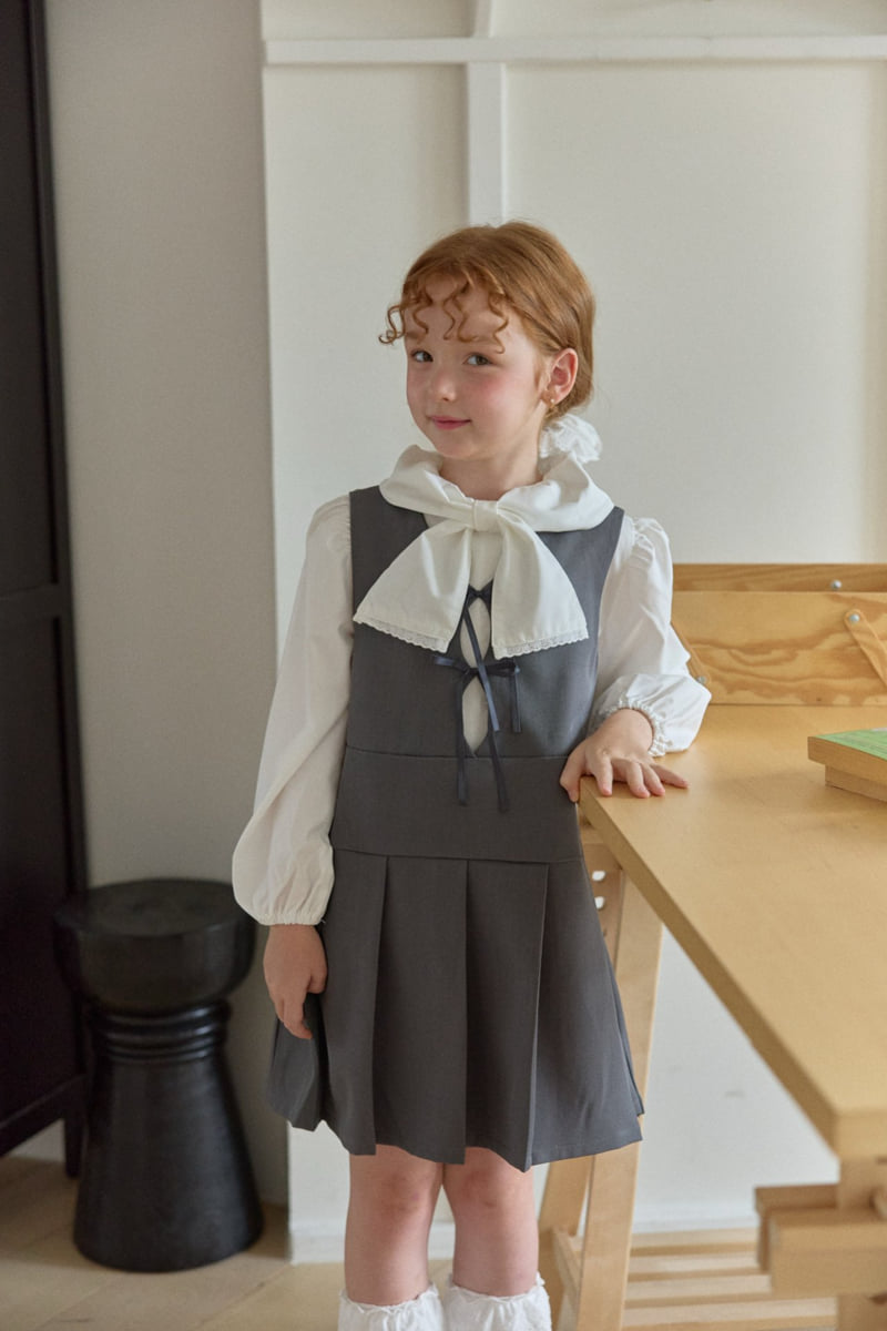 Berry Berry - Korean Children Fashion - #fashionkids - Tie Blouse - 3