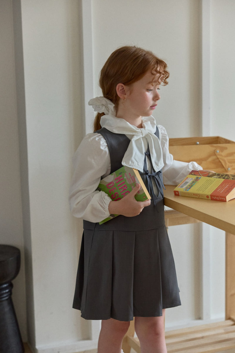 Berry Berry - Korean Children Fashion - #kidsstore - Tie Blouse - 5