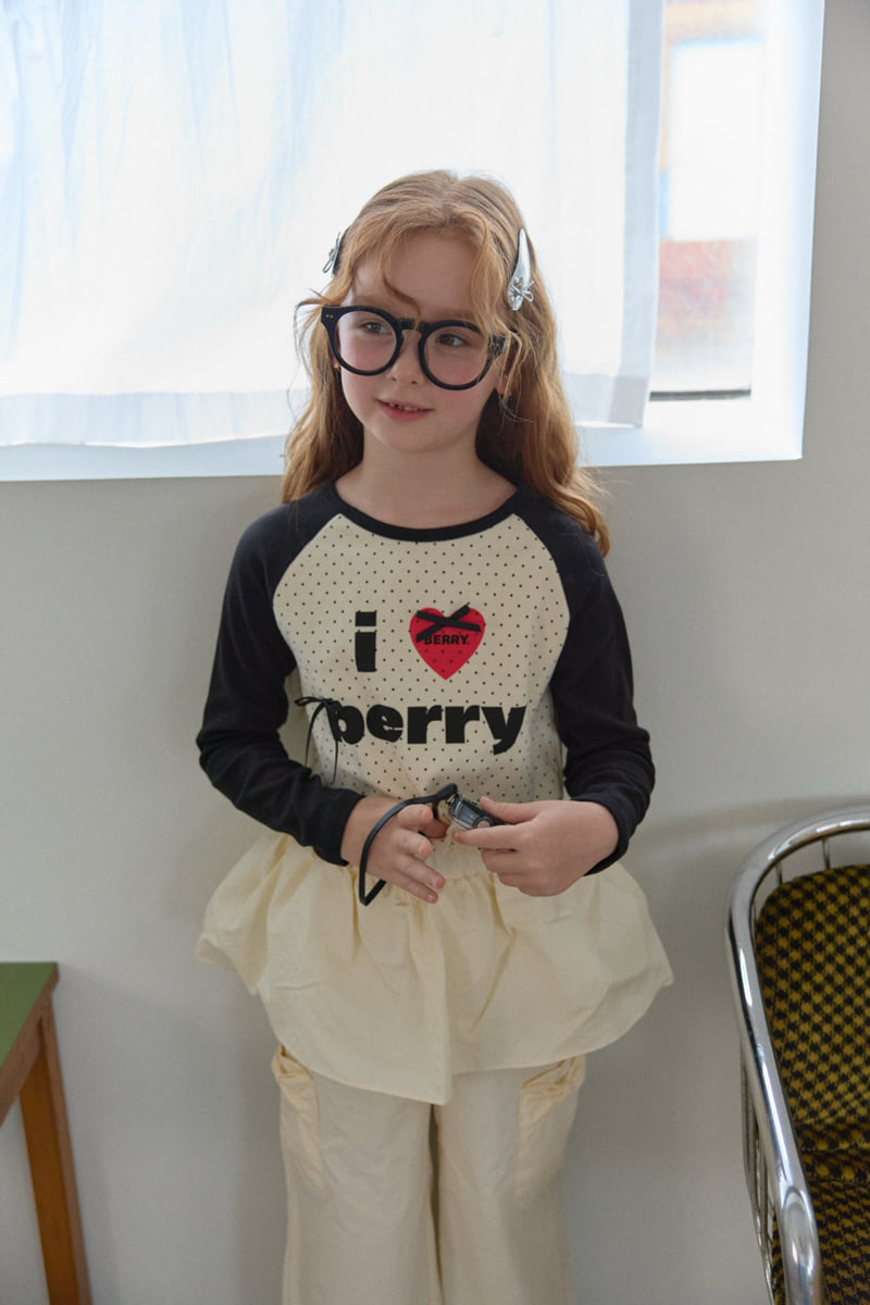 Berry Berry - Korean Children Fashion - #Kfashion4kids - I Love Raglan Tee - 4