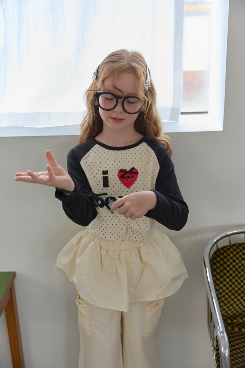 Berry Berry - Korean Children Fashion - #magicofchildhood - I Love Raglan Tee - 5