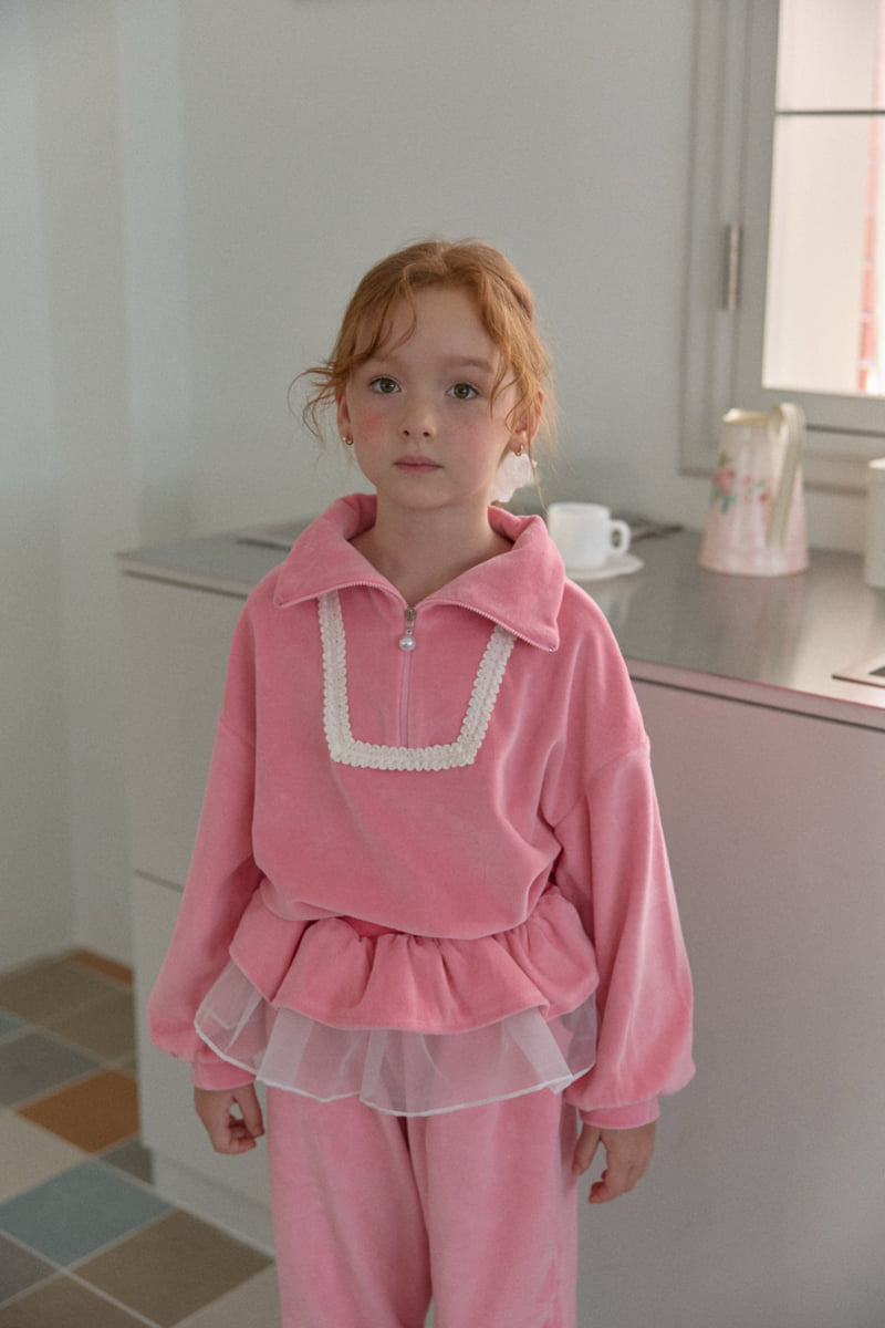 Berry Berry - Korean Children Fashion - #minifashionista - Velour Set - 9