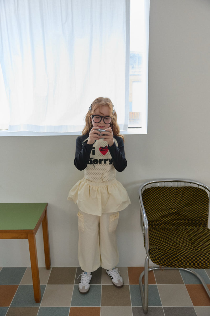 Berry Berry - Korean Children Fashion - #minifashionista - I Love Raglan Tee - 6