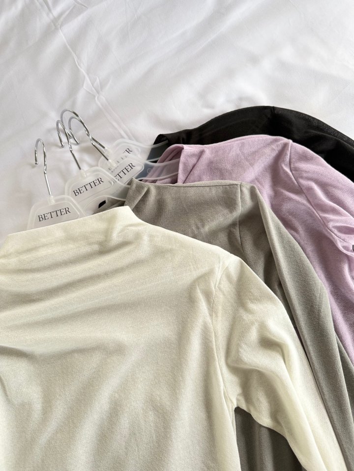 Better - Korean Women Fashion - #momslook - Losh High Neck Tee