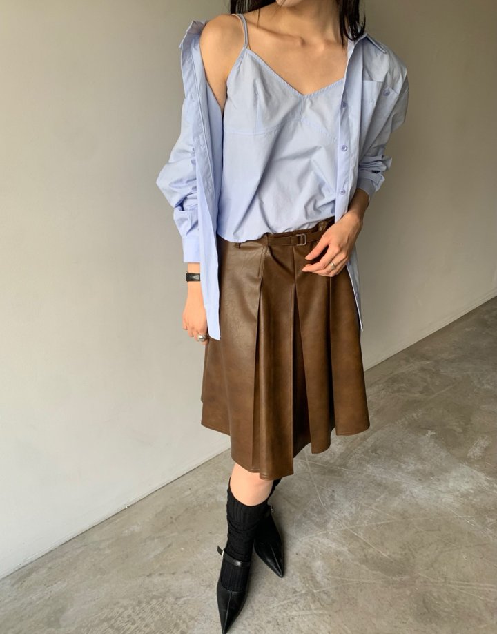 Better - Korean Women Fashion - #momslook - Bella Leather Skirt - 10