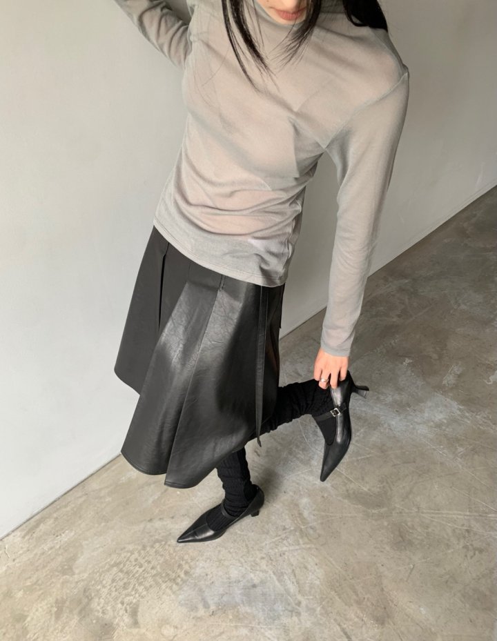 Better - Korean Women Fashion - #momslook - Bella Leather Skirt - 11
