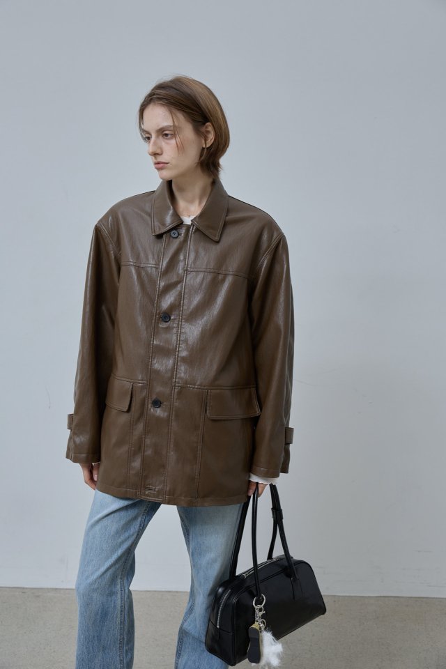 Better - Korean Women Fashion - #momslook - Lenno Leather Jacket - 2