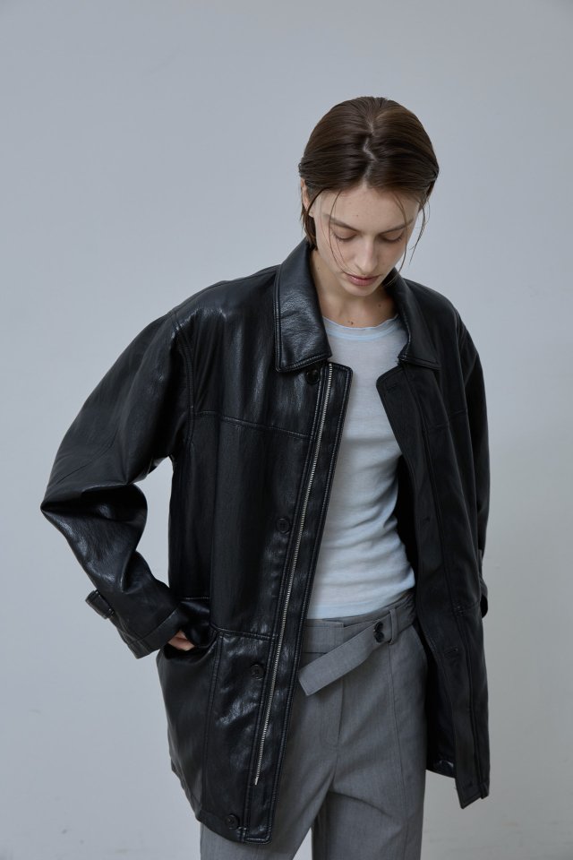 Better - Korean Women Fashion - #momslook - Lenno Leather Jacket - 3