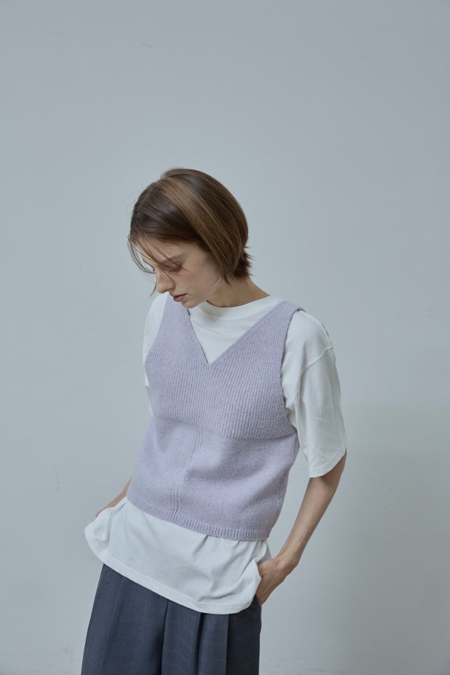 Better - Korean Women Fashion - #momslook - Combi Knit Vest