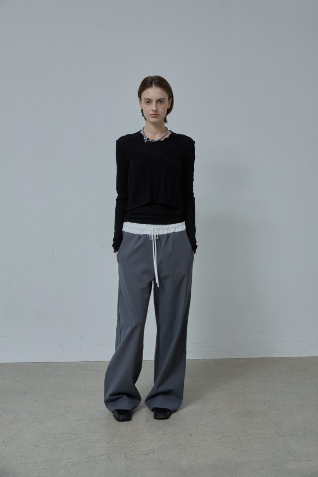 Better - Korean Women Fashion - #momslook - Tug Banding Pants - 2