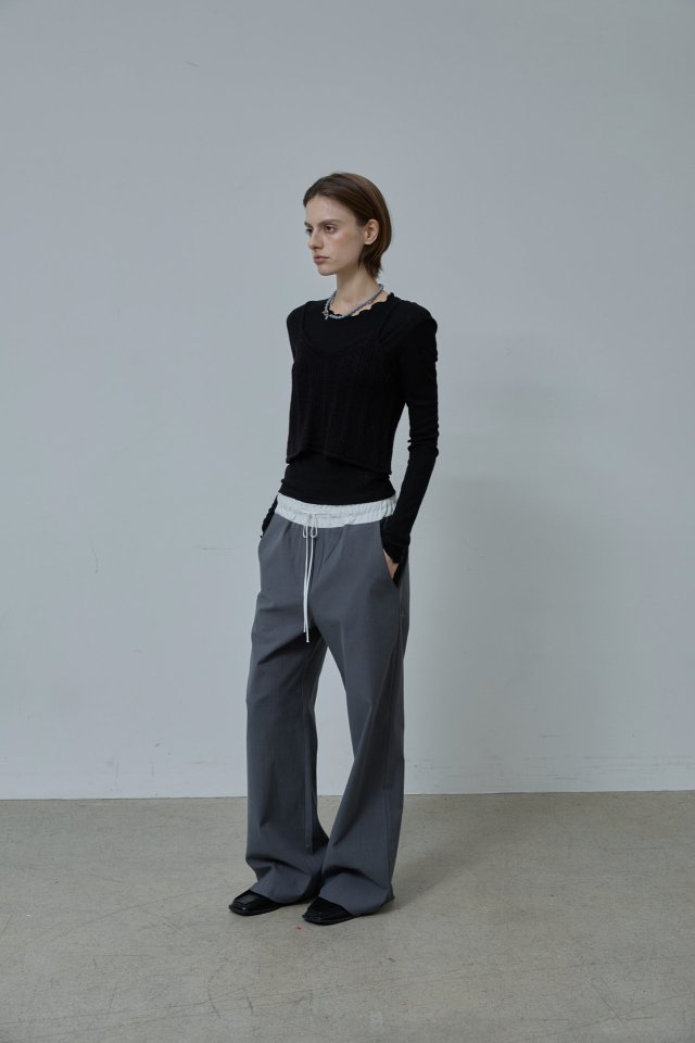 Better - Korean Women Fashion - #momslook - Tug Banding Pants - 3